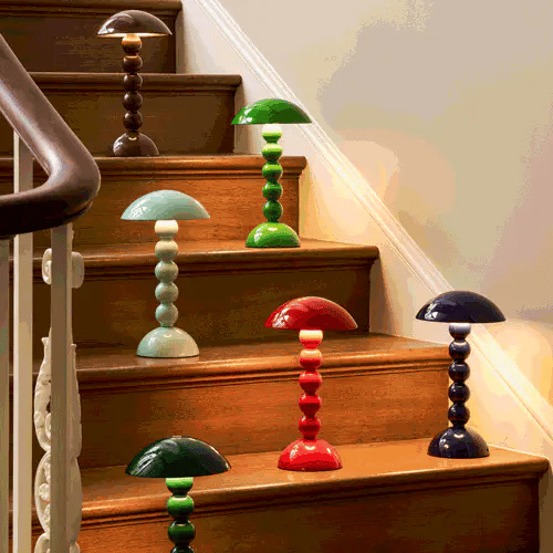 Lacquer Rechargeable Bobbin LED Lamp