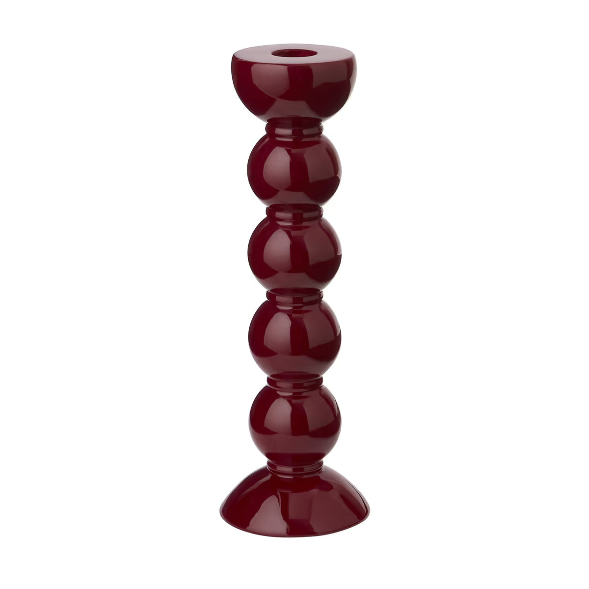 Tall Bobbin Candlestick - 24cm
