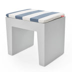 CONCRETE SEAT PILLOW STRIPE OCEAN BLUE