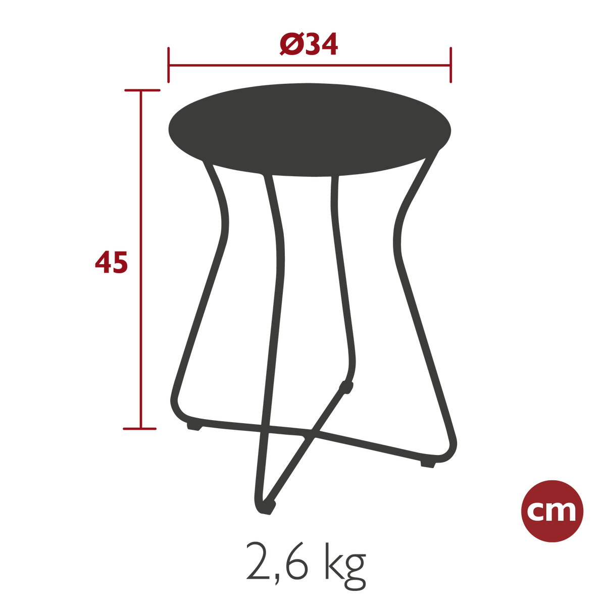Cocotte Stool - Rosemary