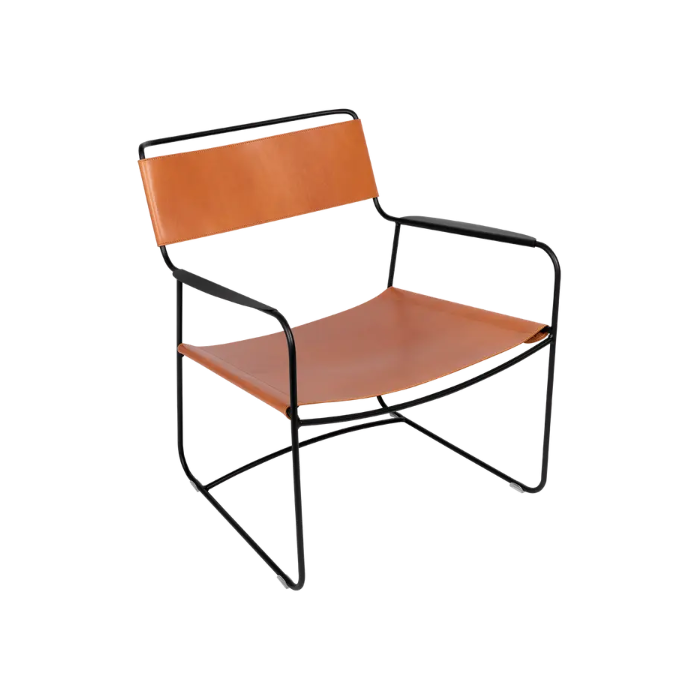 Surprising Leather Low Armchair