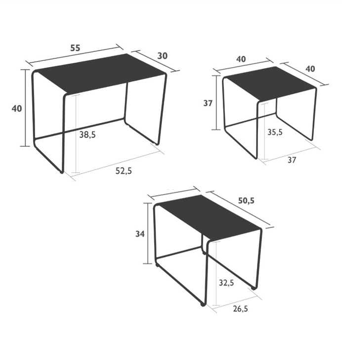 Oulala N.Table-Acapulco/Ice Mint/Storm Grey