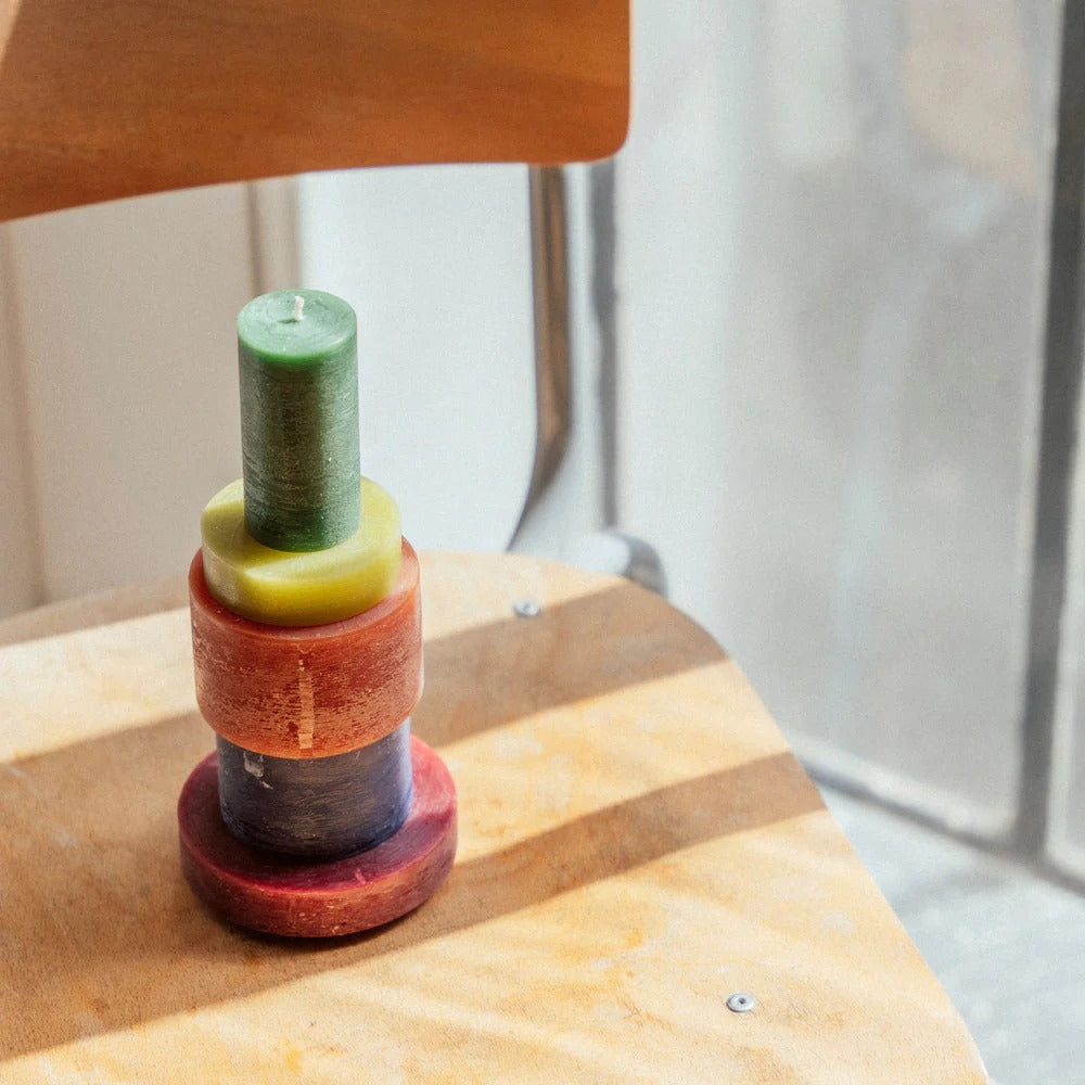 Candle Stack 03 - Brown