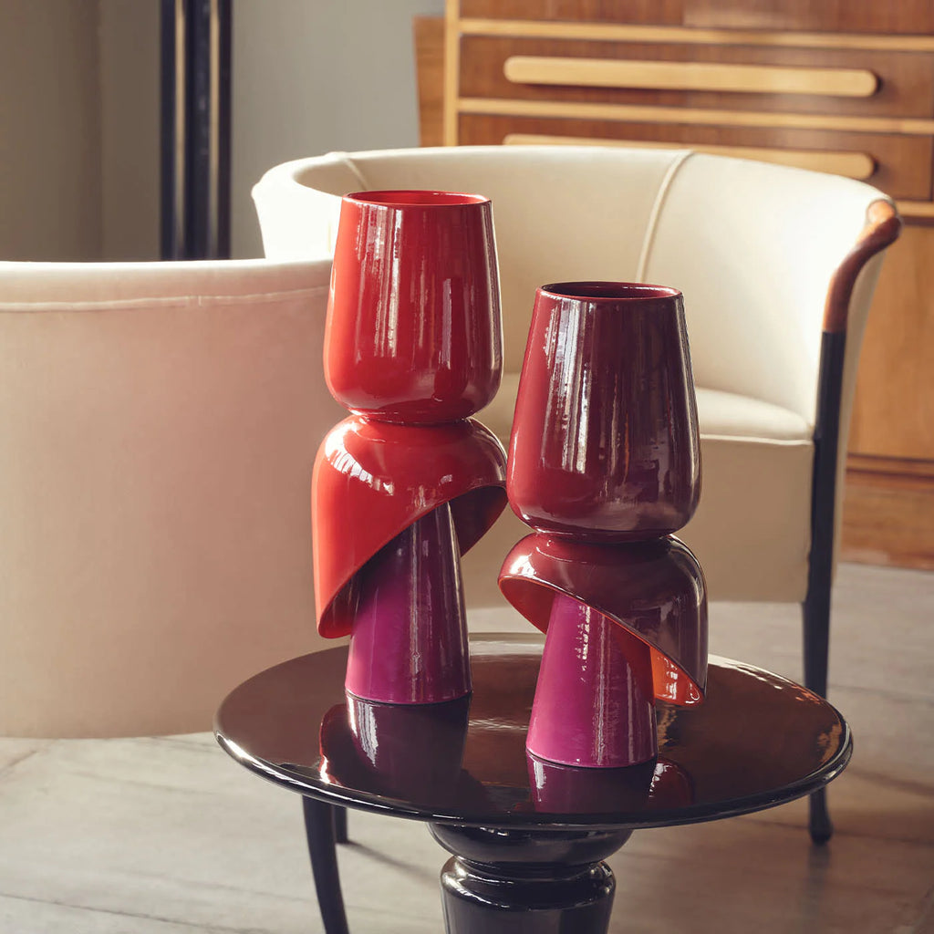 Toulipa Bordeaux Ceramic Vase