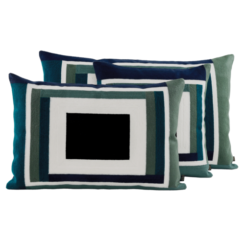 Manille Cushion Encre Carre