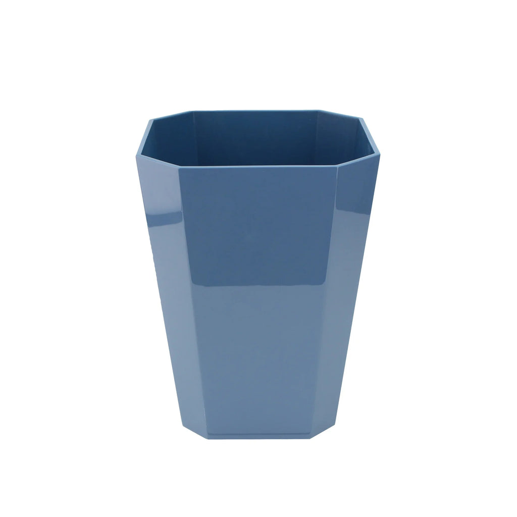 Octagonal Lacquer Bin Denim