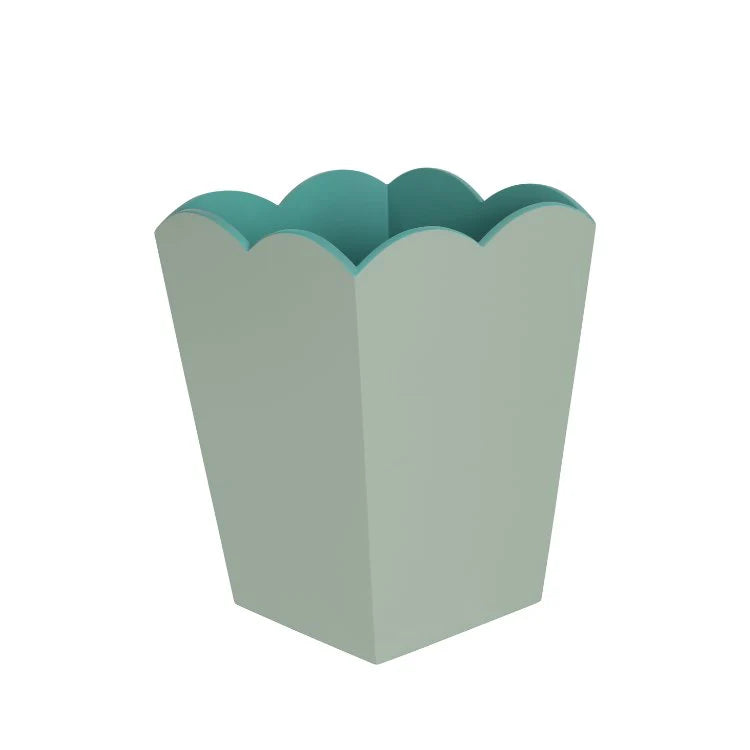 Scalloped Lacquer Bin