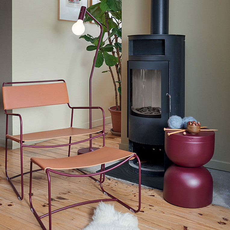 Piapolo Stool-Black Cherry
